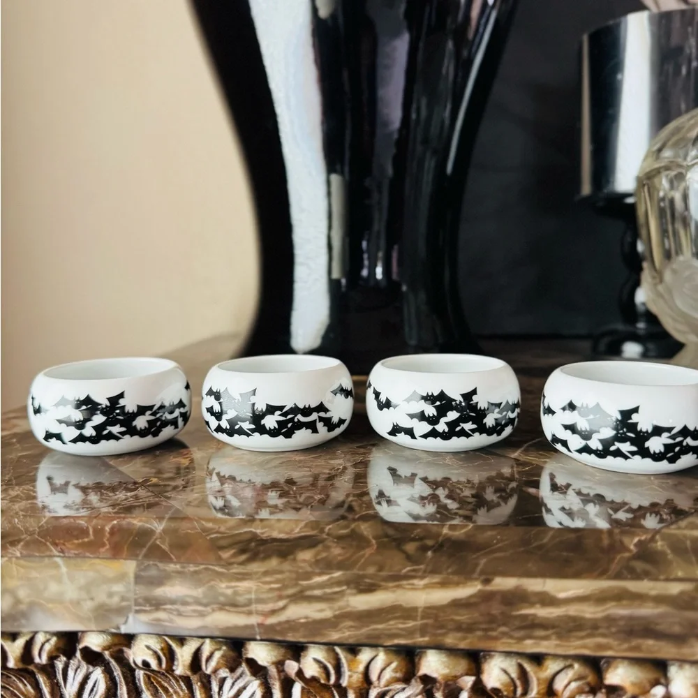 Halloween‎ Set of 4 Bat Tea Light Holders